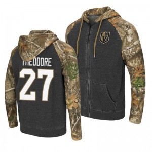 Golden Knights Shea Theodore RealTree Camo Pullover Hoodie Gray - Sale