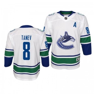 Christopher Tanev Vancouver Canucks 2019-20 Premier White Away Jersey - Youth - Sale