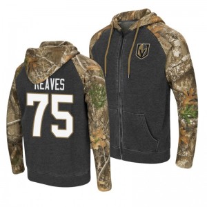 Golden Knights Ryan Reaves RealTree Camo Pullover Hoodie Gray - Sale