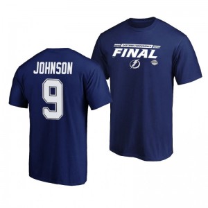 Lightning Tyler Johnson Royal 2020 Stanley Cup Playoffs Eastern Conference Final Bound Overdrive T-Shirt - Sale