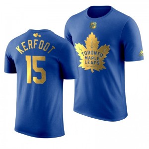 Toronto Maple Leafs Alexander Kerfoot Maple Leafs Royal T-Shirt - Sale