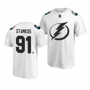 Lightning Steven Stamkos White 2019 NHL All-Star T-shirt - Sale