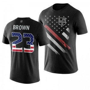 Dustin Brown Kings Black Independence Day T-Shirt - Sale
