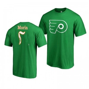 Samuel Morin Flyers 2019 St. Patrick's Day green Forever Lucky Fanatics T-Shirt - Sale