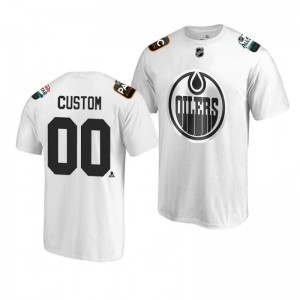 Oilers Custom White 2019 NHL All-Star T-shirt - Sale
