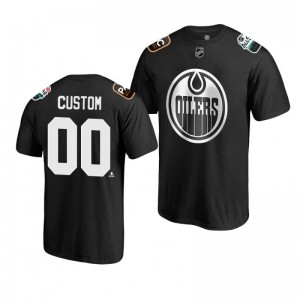 Oilers Custom Black 2019 NHL All-Star T-shirt - Sale