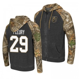 Golden Knights Marc-Andre Fleury RealTree Camo Pullover Hoodie Gray - Sale