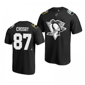 Penguins Sidney Crosby Black 2019 NHL All-Star T-shirt - Sale