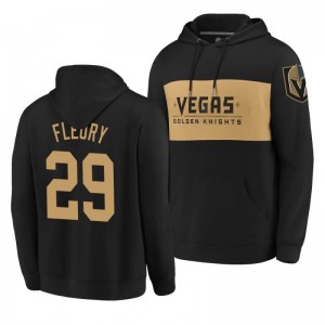 Golden Knights Marc-Andre Fleury Classics Faux Cashmere Pullover Black Hoodie - Sale