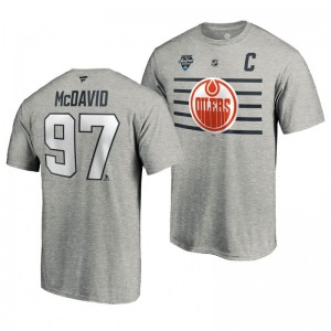 Oilers Connor McDavid 2020 NHL All-Star Game Steel Name and Number Men's T-shirt - Sale