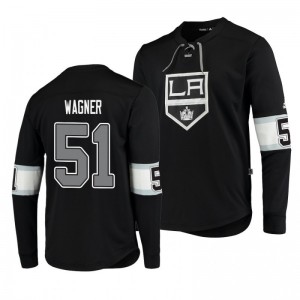 Kings Austin Wagner Black Adidas Platinum Long Sleeve Jersey T-Shirt - Sale