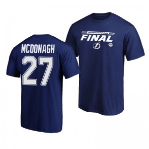 Lightning Ryan McDonagh Royal 2020 Stanley Cup Playoffs Eastern Conference Final Bound Overdrive T-Shirt - Sale
