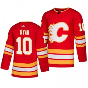 Derek Ryan Flames Player Adidas Authentic Alternate Red Jersey - Sale