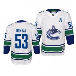 Bo Horvat Vancouver Canucks 2019-20 Premier White Away Jersey - Youth - Sale