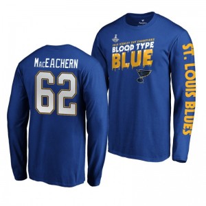 2019 Stanley Cup Champions Blues Royal Home Ice Mackenzie MacEachern T-Shirt - Sale