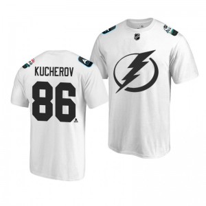 Lightning Nikita Kucherov White 2019 NHL All-Star T-shirt - Sale