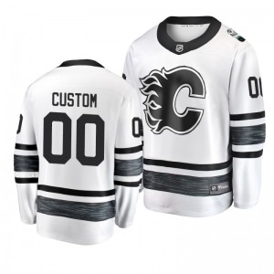 Flames Custom White 2019 NHL All-Star Jersey - Sale