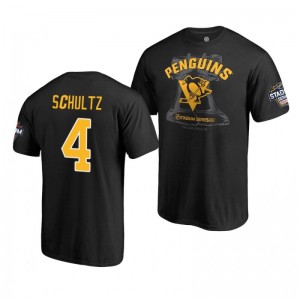 Penguins Justin Schultz 2019 NHL Stadium Series Coors Light Blue Line Black T-Shirt - Sale