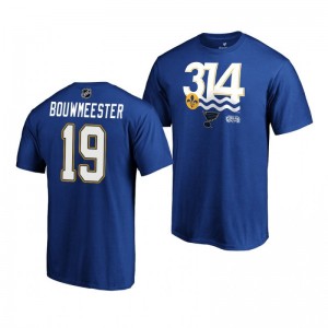 Blues Jay Bouwmeester Stanley Cup Final Royal 314 Hometown T-Shirt - Sale