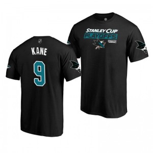 2019 Stanley Cup Playoffs San Jose Sharks Evander Kane Black Bound Body Checking T-Shirt - Sale