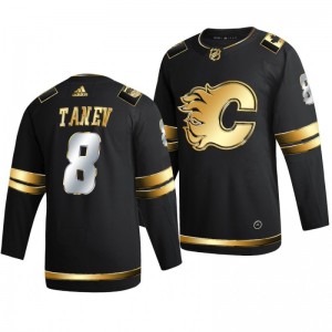 Flames Christopher tanev Black 2021 Golden Edition Limited Authentic Jersey - Sale