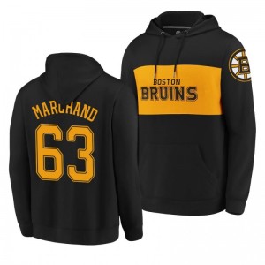 Bruins Brad Marchand Classics Faux Cashmere Pullover Black Hoodie - Sale