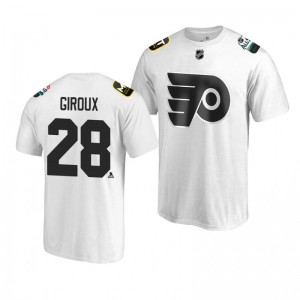 Flyers Claude Giroux White 2019 NHL All-Star T-shirt - Sale