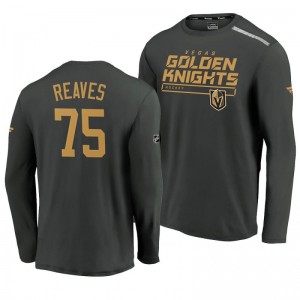 Golden Knights Ryan Reaves 2020 Authentic Pro Clutch Long Sleeve Gray T-Shirt - Sale