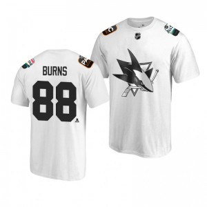 Sharks Brent Burns White 2019 NHL All-Star T-shirt - Sale