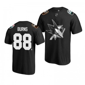 Sharks Brent Burns Black 2019 NHL All-Star T-shirt - Sale