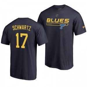 St. Louis Blues Jaden Schwartz Blue Rinkside Collection Prime Authentic Pro T-shirt - Sale