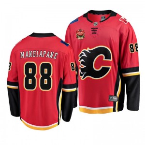 Flames 2019 Heritage Classic Andrew Mangiapane Red Breakaway Player Jersey - Sale
