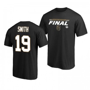 2020 Stanley Cup Playoffs Golden Knights Reilly Smith Black Western Conference Final Bound Overdrive T-Shirt - Sale