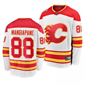 Andrew Mangiapane Flames White 2019-20 Heritage Breakaway Player Jersey - Sale