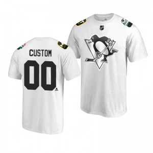 Penguins Custom White 2019 NHL All-Star T-shirt - Sale