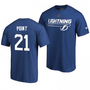 Tampa Bay Lightning Brayden Point Blue Rinkside Collection Prime Authentic Pro T-shirt - Sale