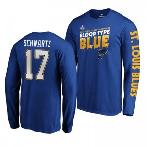 2019 Stanley Cup Champions Blues Royal Home Ice Jaden Schwartz T-Shirt - Sale
