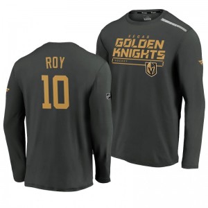 Golden Knights Nicolas Roy 2020 Authentic Pro Clutch Long Sleeve Gray T-Shirt - Sale