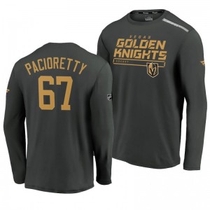 Golden Knights Max Pacioretty 2020 Authentic Pro Clutch Long Sleeve Gray T-Shirt - Sale