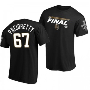 Golden Knights Max Pacioretty Black 2020 Stanley Cup Playoffs Western Conference Final  Overdrive T-Shirt - Sale