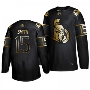 Zack Smith Senators Golden Edition  Authentic Adidas Jersey Black - Sale