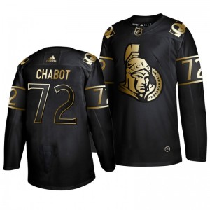 Thomas Chabot Senators Golden Edition  Authentic Adidas Jersey Black - Sale
