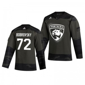 Sergei Bobrovsky 2019 Veterans Day Panthers Practice Authentic Jersey - Sale