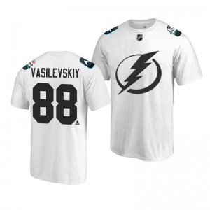 Lightning Andrei Vasilevskiy White 2019 NHL All-Star T-shirt - Sale