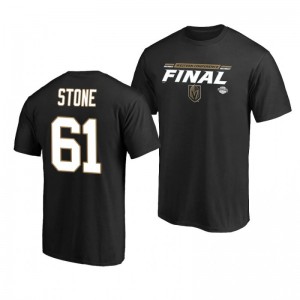2020 Stanley Cup Playoffs Golden Knights Mark Stone Black Western Conference Final Bound Overdrive T-Shirt - Sale