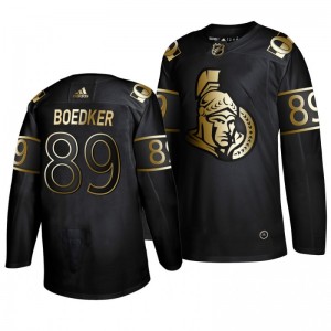 Mikkel Boedker Senators Golden Edition  Authentic Adidas Jersey Black - Sale
