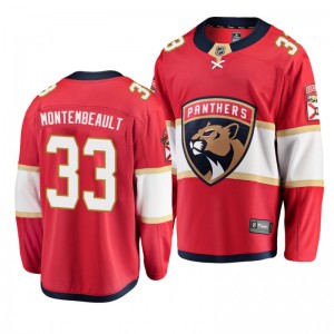 Panthers Sam Montembeault Red Home Breakaway Player Jersey - Sale