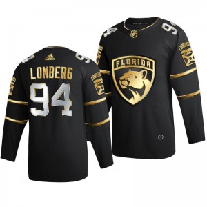 Panthers Ryan Lomberg Black 2021 Golden Edition Limited Authentic Jersey - Sale