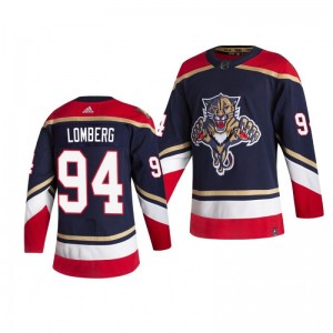 Ryan Lomberg Panthers Reverse Retro Navy Authentic Jersey - Sale