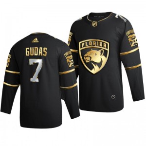 Panthers Radko Gudas Black 2021 Golden Edition Limited Authentic Jersey - Sale